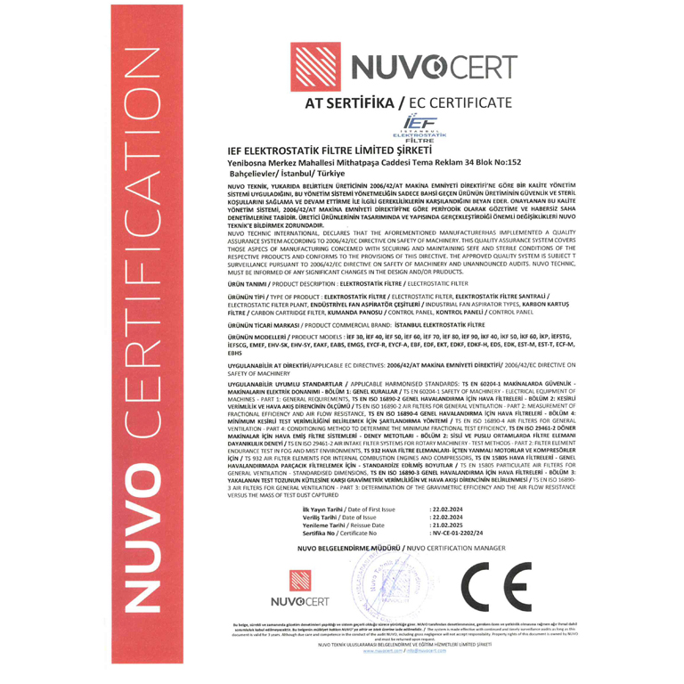 AT Sertifikası / EC Certificate